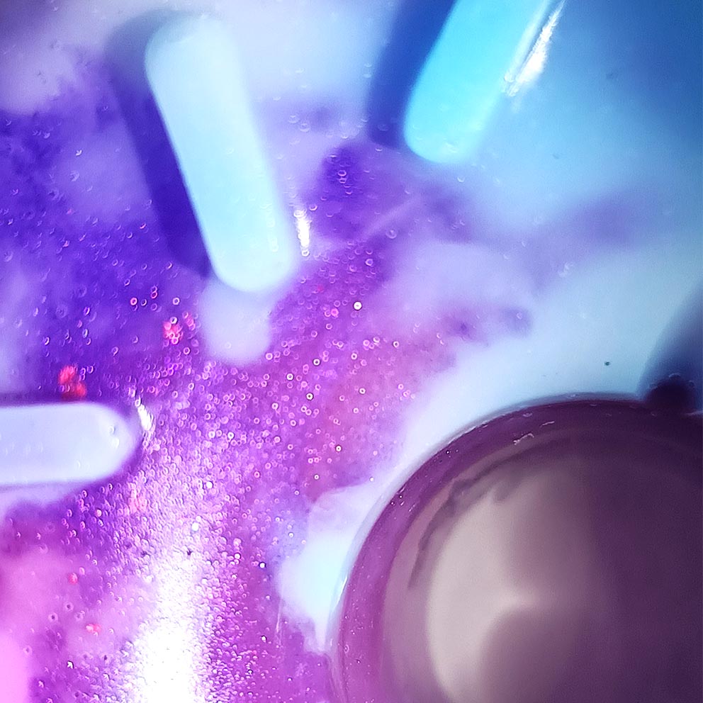 White gold donut soap