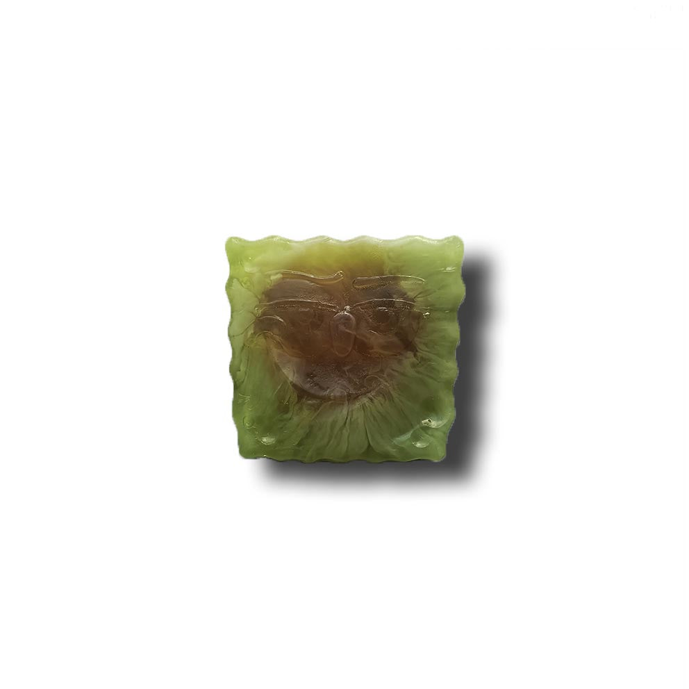 Green herb sponge soap
