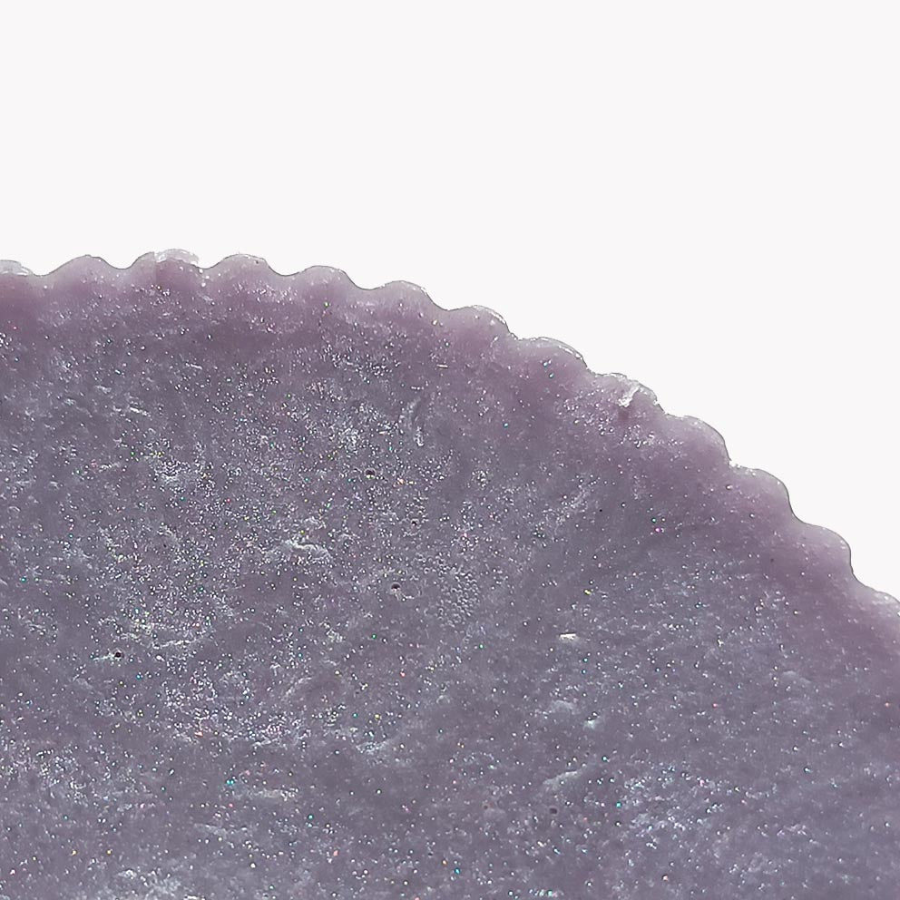 Purple cosmic glitter cake